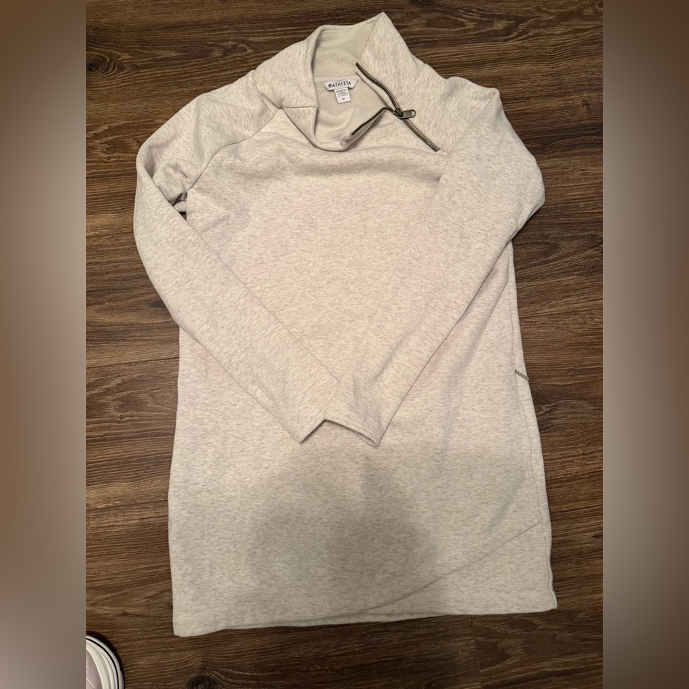 Athleta cream dress style Quarter-Zip Pullover